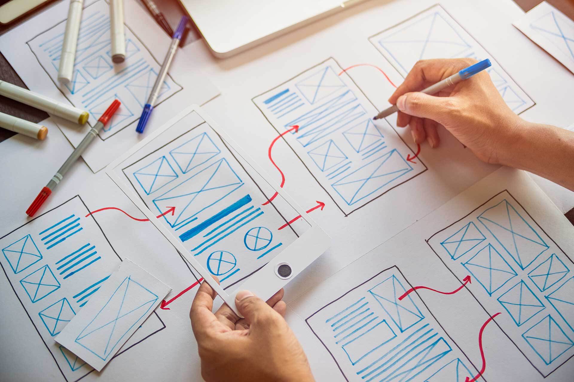 UI/UX Wireframing and Prototyping